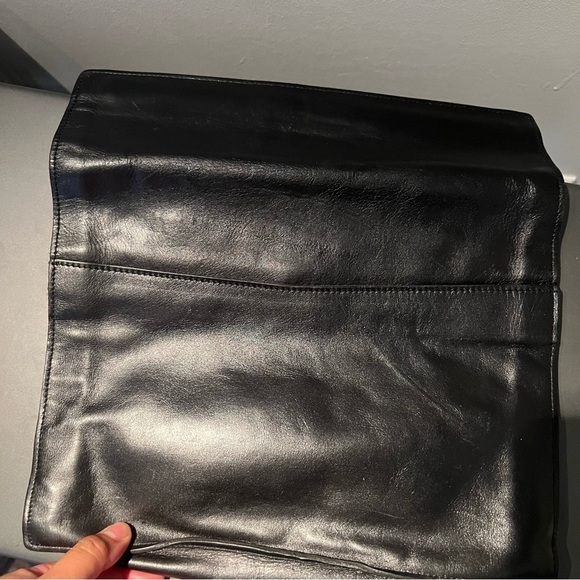 Beautiful Vintage clutch leather black - Picture 3 of 6